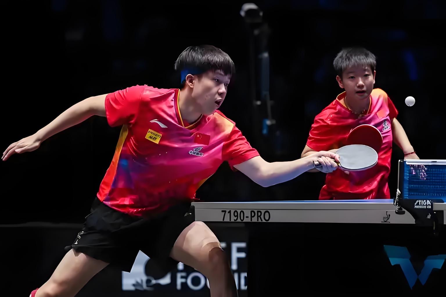 比利时乒乓球队鏖战韩国乒乓球队，波尔关键制胜