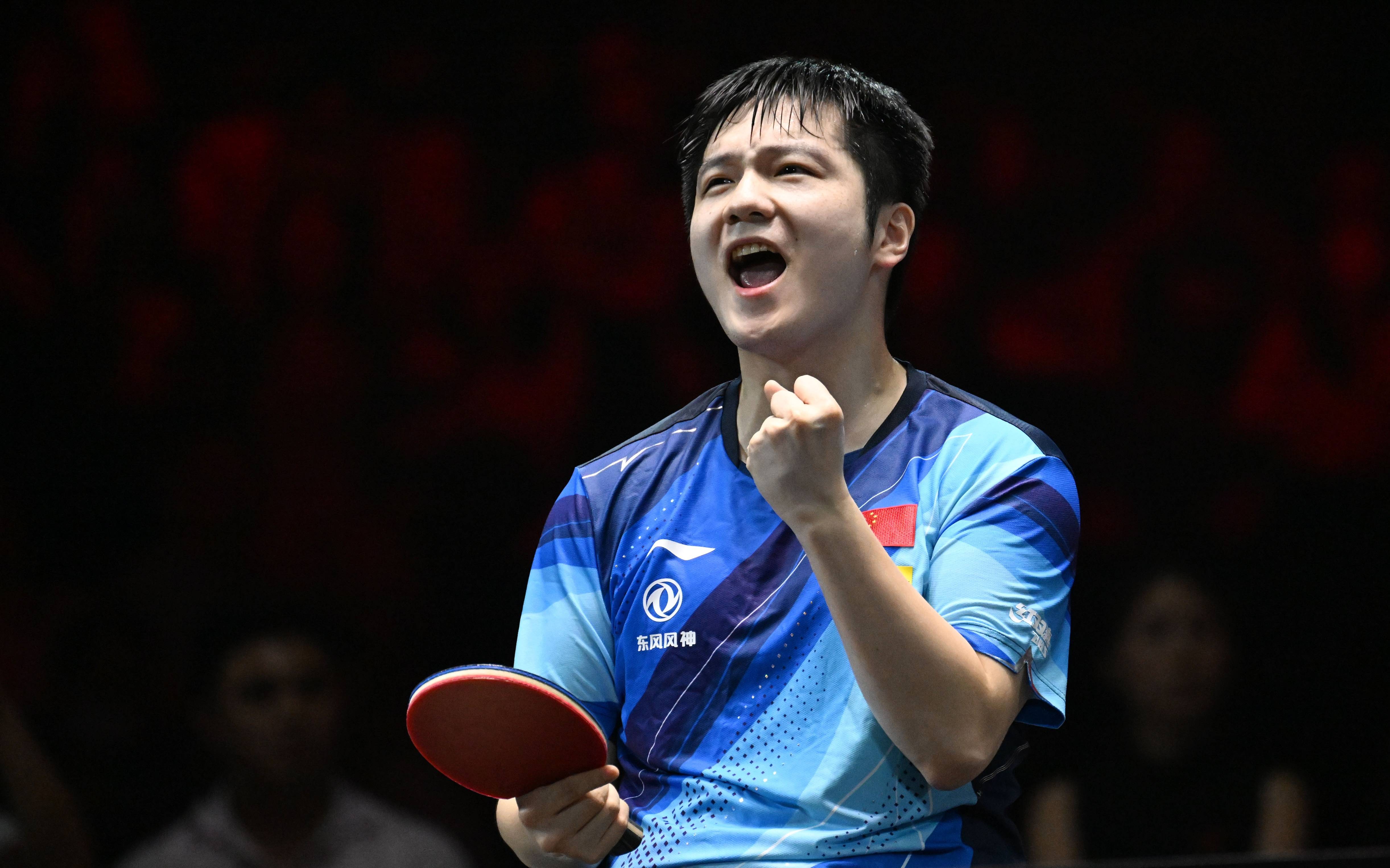 中国乒乓球队强势瑞典乒乓球队，樊振东高光表现